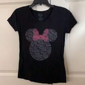 Disney Minnie Mouse Black Tee